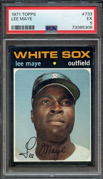 1971 TOPPS 733 LEE MAYE PSA EX 5