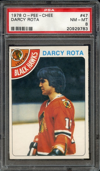 1978 O-PEE-CHEE 47 DARCY ROTA PSA NM-MT 8