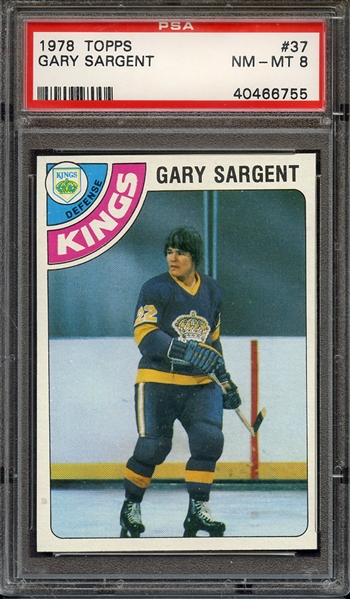 1978 TOPPS 37 GARY SARGENT PSA NM-MT 8