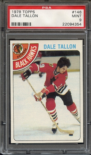 1978 TOPPS 146 DALE TALLON PSA MINT 9