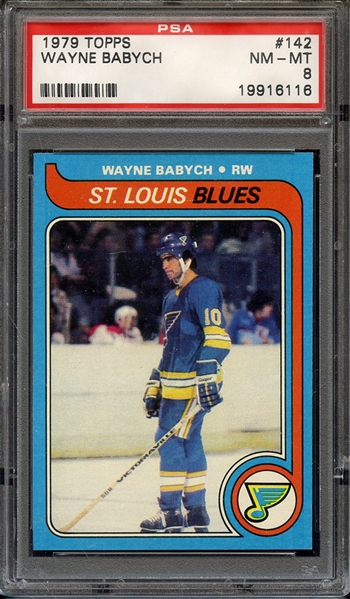 1979 TOPPS 142 WAYNE BABYCH PSA NM-MT 8