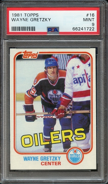 1981 TOPPS 16 WAYNE GRETZKY PSA MINT 9