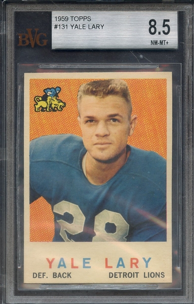 1959 TOPPS 131 YALE LARY BVG NM-MT+ 8.5