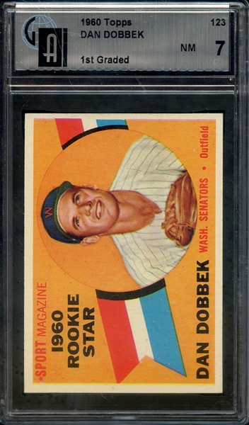 1960 TOPPS 123 DAN DOBBEK GAI NM 7