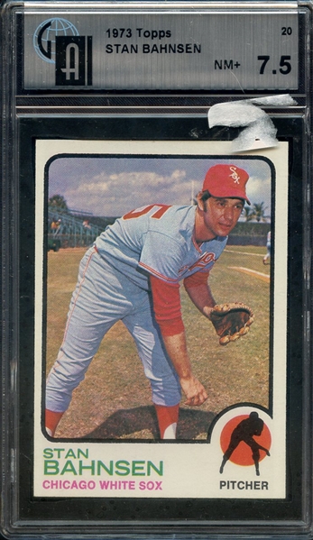 1973 TOPPS 20 STAN BAHNSEN GAI NM+ 7.5