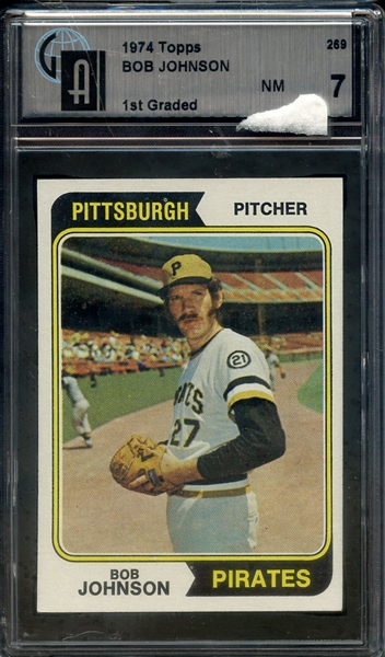 1974 TOPPS 269 BOB JOHNSON GAI NM 7