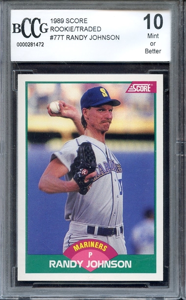 1989 SCORE TRADED 77T RANDY JOHNSON BCCG 10