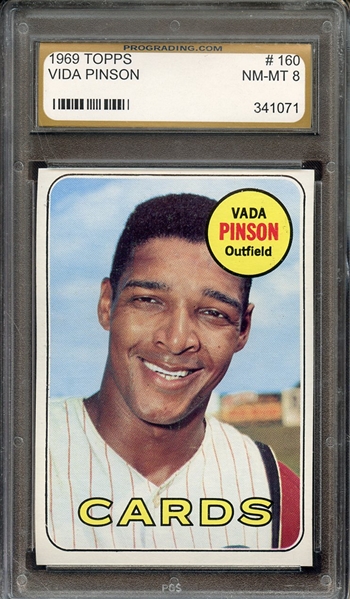 1969 TOPPS 160 VADA PINSON PGS 8