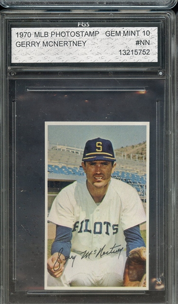 1970 MLB PHOTOSTAMP GERRY MCNERTNEY FGS 10