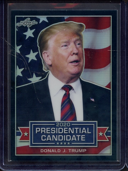 2019 LEAF 2020 PRESIDENTIAL PRISMATIC BLACK DONALD J. TRUMP 1/15