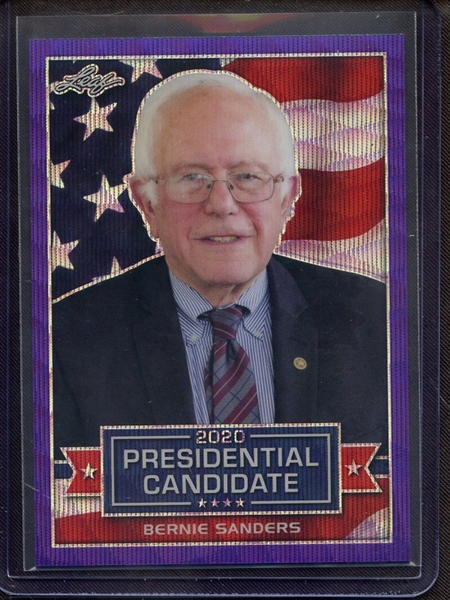 2019 LEAF 2020 PRESIDENTIAL PRISMATIC PURPLE WAVE BERNIE SANDERS 4/15