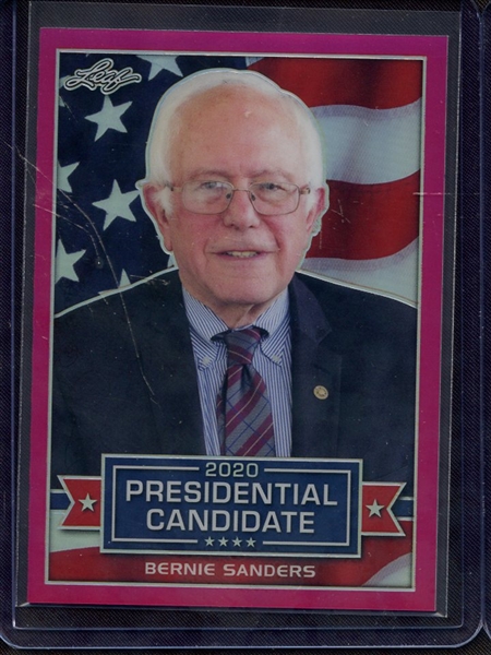 2019 LEAF 2020 PRESIDENTIAL PRISMATIC PINK BERNIE SANDERS 18/20