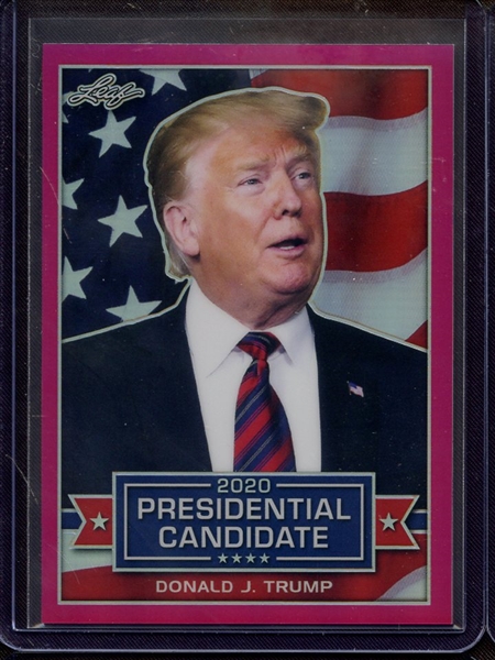 2019 LEAF 2020 PRESIDENTIAL PRISMATIC PINK DONALD J. TRUMP 18/20