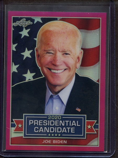 2019 LEAF 2020 PRESIDENTIAL PRISMATIC PINK JOE BIDEN 18/20