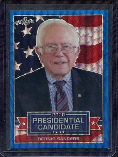 2019 LEAF 2020 PRESIDENTIAL PRISMATIC WAVE BLUE BERNIE SANDERS 18/20