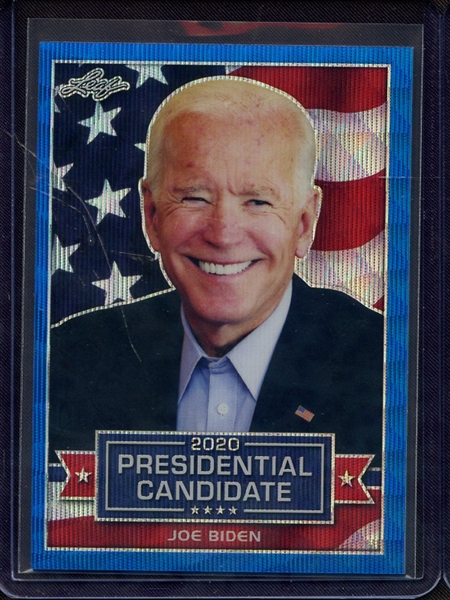 2019 LEAF 2020 PRESIDENTIAL PRISMATIC WAVE BLUE JOE BIDEN 18/20