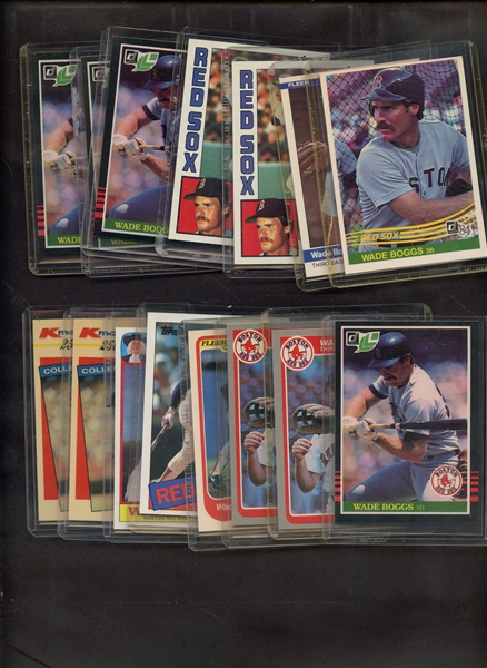 (15) WADE BOGGS LOT W/1984 DONRUSS & MORE