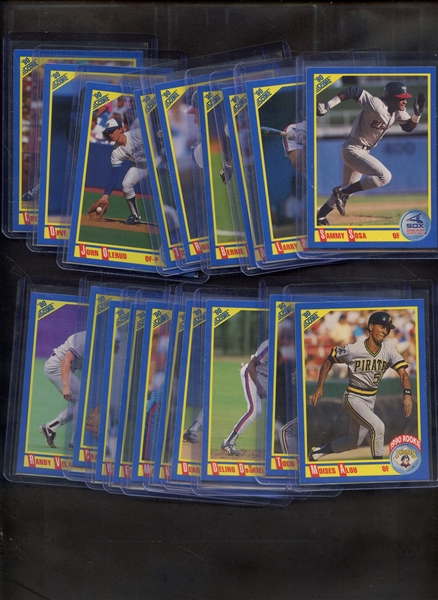 (19) 1990 SCORE BASEBALL ROOKIE LOT W/ SOSA WALKER ETC