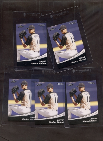 (5) 2018 LEAF DRAFT LIMITED EDITION LE-01 SHOHEI OHTANI