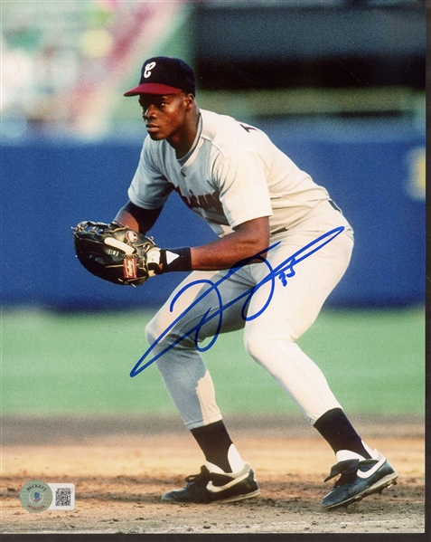 8 X 10 SIGNED FRANK THOMAS PHOTOGRAPH BECKETT AUTHENTIC WITNESSED