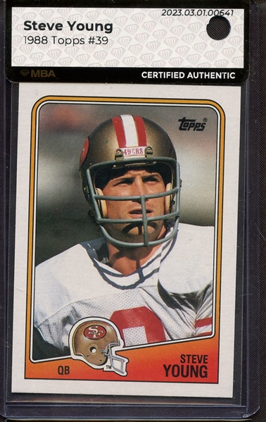 1988 TOPPS 39 STEVE YOUNG MBA