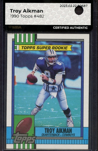 1990 TOPPS 482 TROY AIKMAN MBA