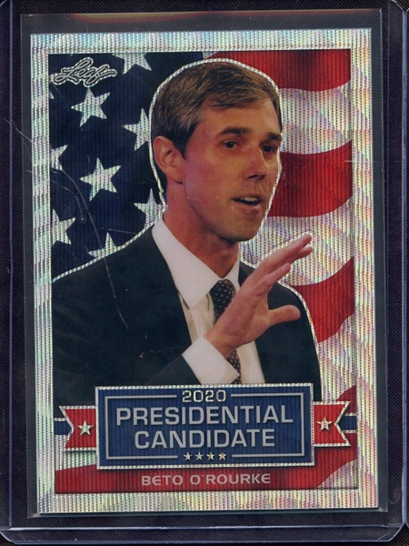 2019 LEAF 2020 PRESIDENTIAL CANDIDATE PRISMATIC WAVE SILVER BETO O'ROURKE