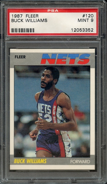 1987 FLEER 120 BUCK WILLIAMS PSA MINT 9