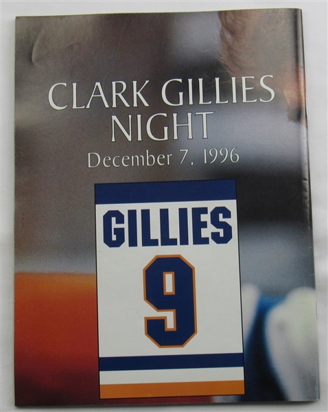 Clark Gillies Signed Magazine December 1996 JSA UU73618