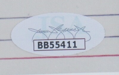 Donald Trump 45th US President Signed Framed 3x5 Index Card w/ 8x10 Photo JSA BB55411