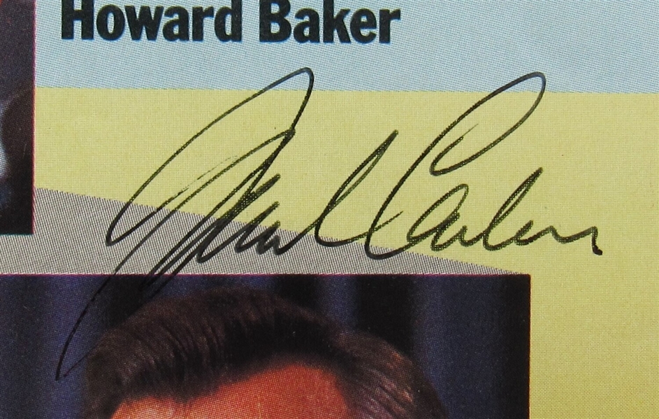 Frank Carlucci Signed Auto Autograph Time Magazine Cut Cover 3/16/87 JSA AE26445