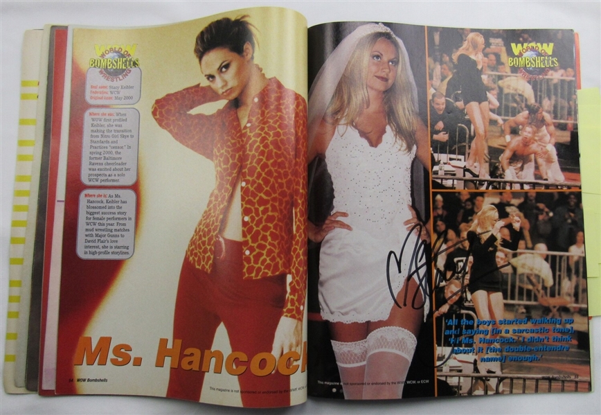 Trish Stratus Torrie Wilson Lita Stacy Kiebler +8 Signed WWE WWF Magazine JSA TT80097