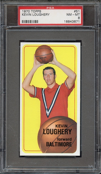 1970 TOPPS 51 KEVIN LOUGHERY PSA NM-MT 8