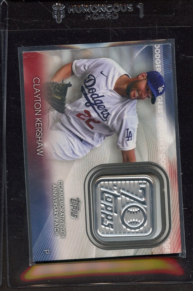 2021 TOPPS 70TH ANNIVERSARY COMMEMORATIVE PATCH CLAYTON KERSHAW