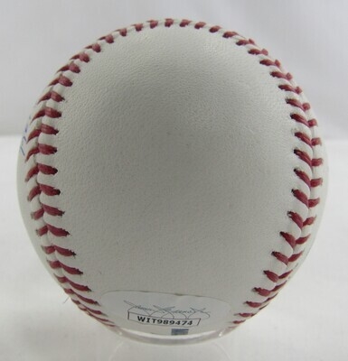 Barry Larkin Signed Auto Autograph Rawlings Baseball w/ Stat Insc JSA Witness COA