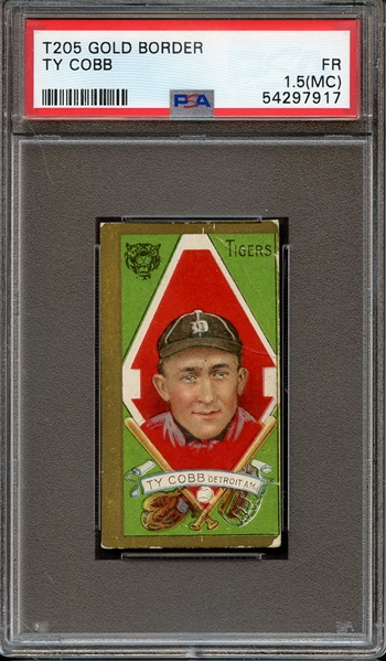 1911 T205 GOLD BORDER TY COBB PSA FR 1.5 (MC)