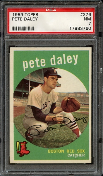 1959 TOPPS 276 PETE DALEY PSA NM 7