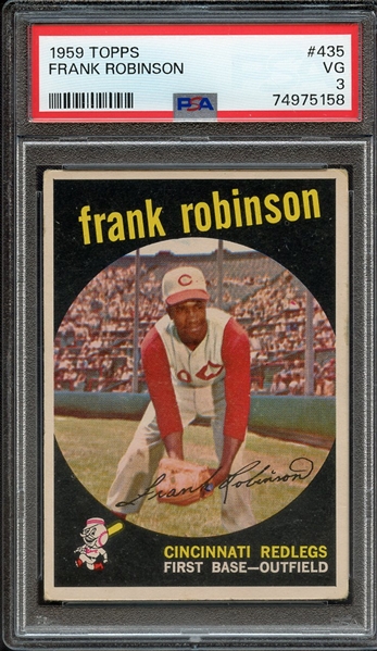 1959 TOPPS 435 FRANK ROBINSON PSA VG 3