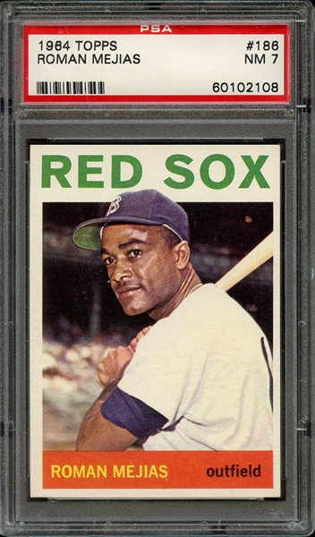 1964 TOPPS 186 ROMAN MEJIAS PSA NM 7