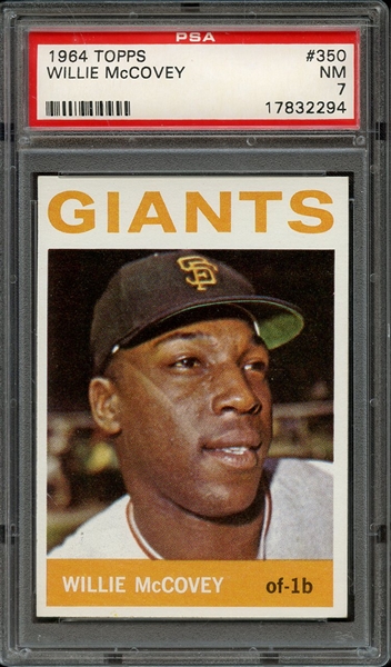 1964 TOPPS 350 WILLIE McCOVEY PSA NM 7