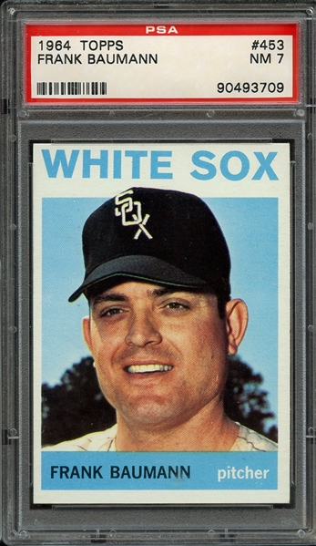 1964 TOPPS 453 FRANK BAUMANN PSA NM 7