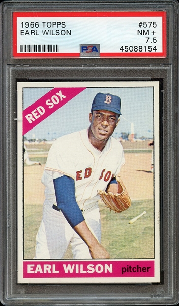 1966 TOPPS 575 EARL WILSON PSA NM+ 7.5