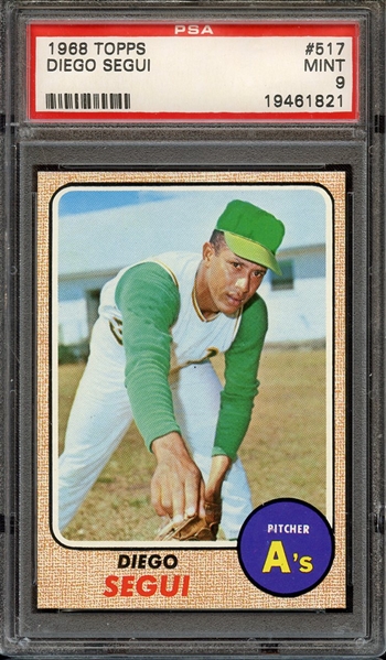 1968 TOPPS 517 DIEGO SEGUI PSA MINT 9