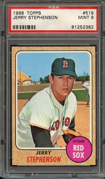 1968 TOPPS 519 JERRY STEPHENSON PSA MINT 9