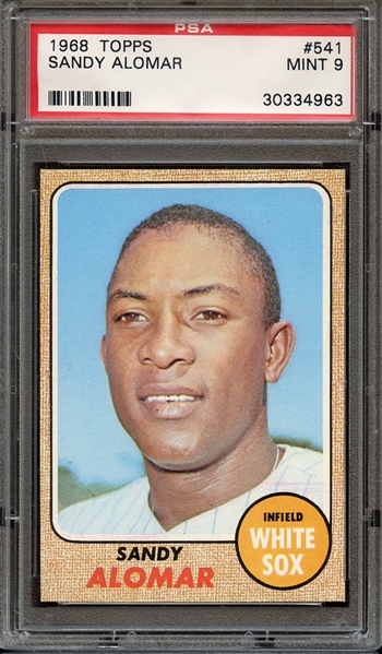 1968 TOPPS 541 SANDY ALOMAR PSA MINT 9