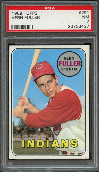 1969 TOPPS 291 VERN FULLER PSA NM 7