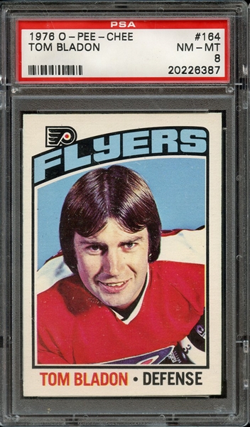 1976 O-PEE-CHEE 164 TOM BLADON PSA NM-MT 8