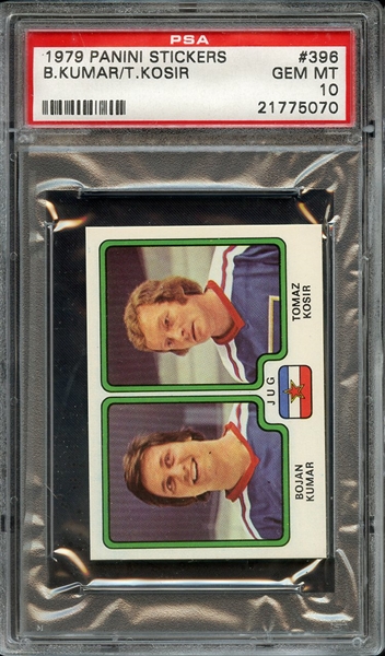 1979 PANINI STICKERS 396 B.KUMAR/T.KOSIR PSA GEM MT 10