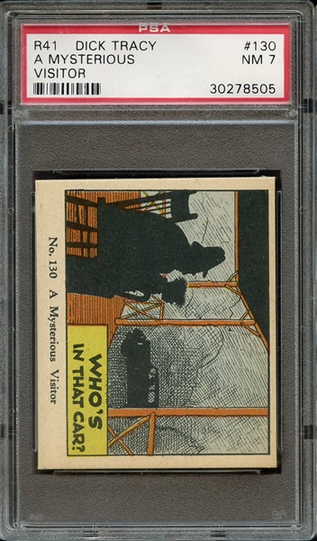 1937 R41 DICK TRACY 130 A MYSTERIOUS VISITOR PSA NM 7