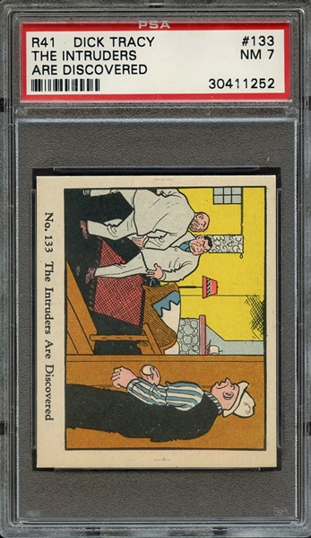 1937 R41 DICK TRACY 133 THE INTRUDERS ARE DISCOVERED PSA NM 7